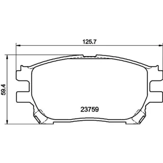 Hella Bremsbel?ge vorne Toyota Previa