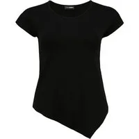 Doris Streich Rundhalsshirt (1-tlg) mit asymmetrischem Zipfelsaum