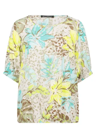 Betty Barclay - Bedruckte Bluse beige - Gr. - 42