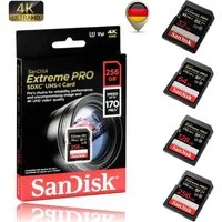 Sandisk Extreme Pro SD Karte Memory Card 4K Speicherkarte (256 GB)
