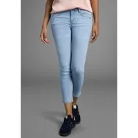 Arizona 7/8-Jeans mit Keileinsätzen extra-enger Schnitt, Used-Look-Waschung, niedrige Leibhöhe