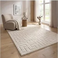 the carpet Designteppich Elisa, rechteckig, Höhe: 15 mm, mit klaren geometrischen Formen und Linien