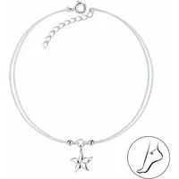 ALEXANDER YORK Fußkette mit Anhänger SEESTERN, 925 Sterling Silber