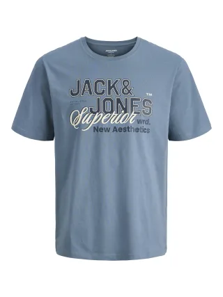 JACK&JONES - JJELOGO TEE SS O-NECK 2 COL SS26 SN PLS Blue Mirage