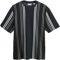Next T-Shirt Edles T-Shirt mit vertikalen Streifen (1-tlg)