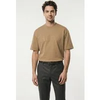 HUGO T-Shirt Dinkee Oversized-Fit, reine Baumwolle, Logo-Druck