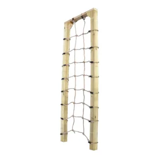 Wetterfestes Kletternetz 200x75 cm - Robustes Spielplatz Netz für Klettergerüste aus langlebigem Polypropylen mit 10mm Seilstärke - Wickey