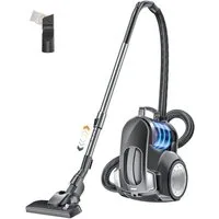 Forrlite Bodenstaubsauger Beutelloser Staubsauger starke Saugleistung,Kompakt Leicht Staubsauger, beutellos, für Hartböden Teppiche,leise,2,5L Staubbehälter, 5m Kabel