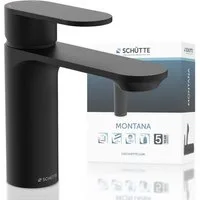 Schütte Waschtischarmatur MONTANA Wasserhahn Ablaufgarnitur Exzenter Energiesparende Cold-Start-Funktion