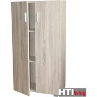 HTI-Living Kommode Kommode Thekla 2 türig Schrank Holzoptik (Stück, 1 St., 1 Kommode), Mehrzweckschrank 3 Fächer