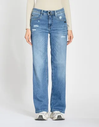 GANG Damen Essentials 94AMELIE WIDE - wide fit Jeans awesome destroy