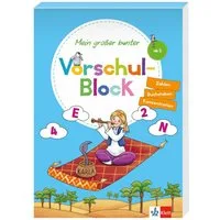 Klett Mein großer bunter Vorschul-Block / diverse, ab 5 Jahren, Zahlen, Buchstaben, Konzentration