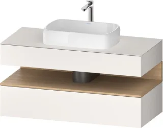 Duravit Qatego Konsolenwaschtischunterbau wandhängend Weiß Supermatt 1200x550x600 mm - QA47320308400 QA4732030840000