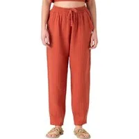 WENOR Schlupfhose Damen Musselin 100% Baumwolle Tapered Sommerhose