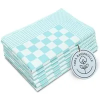 ZOLLNER Geschirrtuch, (Spar-Set, 6-tlg), 65 x 65 cm, 100% Baumwolle, vom Hotelwäschespezialisten