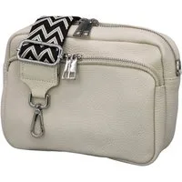Adel Bags Schultertasche BELLA Umhängetasche für Damen, Schultertasche mit 2 Wechselriemen, echtes Leder, hergestellt in Italien