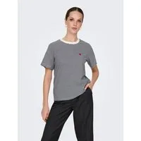JDY Kurzarmshirt JDYPISA S/S PRINT TOP JRS NOOS Baumwolle, regular fit