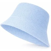 ZUKUNFTSENKEL Fischerhut aus Papierstroh – Leichter Sommerhut mit breiter Krempe (Sonnenschutz, Damen, Herren) Anglerhut Bucket Hat
