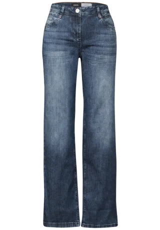 CECIL - Straight Leg Jeans - Neele Straight blau - Gr. - 30