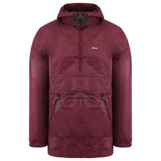 Supra Long Sleeve Pullover Burgunder Mens Old Street Anorak Jacke 102549 554
