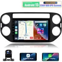 A-Sure 8Core Android 15 Carplay GPS Navi Autoradio Für VW Tiguan 5N GOLF Plus Autoradio (Digitalradio (DAB), FM, AM, RDS, 1280*800 IPS Screen/8-Core CPU)