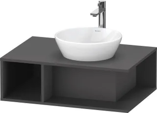 Duravit D-Neo Konsolenwaschtischunterbau wandhängend Graphit Matt 800x550x260 mm - DE495804949 DE495804949