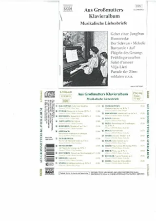 Gebet Einer Jungfrau (Blätter aus Großmutters Klavieralbum)