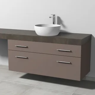 Sanipa Waschtischunterbau mit Auszügen 2morrow (G3417) 510x1200x520 Taupe-Matt, G34171T G34171T