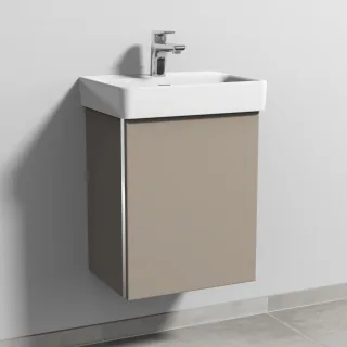 Sanipa 3way Waschtischunterbau zu Laufen Pro S Waschtisch mit 1 Tür, Sandgrau-Matt BS78467