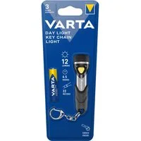 VARTA Taschenlampe Kompakte LED Taschenlampe mit Schlüsselanhänger, stoßfest, 22 m