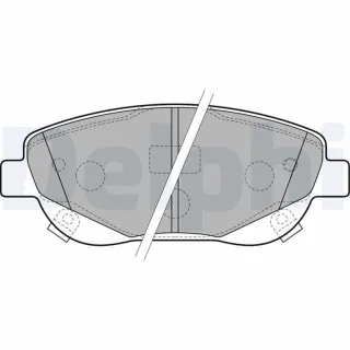 Delphi Bremsbel?ge vorne Toyota Avensis Verso