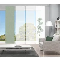 Vision S Schiebegardine BERTO 4er SET (4 St), Paneelwagen, halbtransparent, Schiebevorhang Digidruck 4er Set BERTO