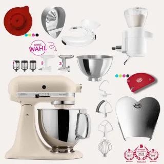 KitchenAid Artisan 4,8 Liter KSM175 Spar-Set mit Sieb mit digitaler...