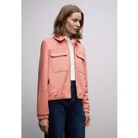 STREET ONE Lederimitatjacke in Velours-Optik