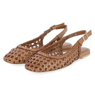 Copenhagen Shoes Slingballerinas  Braun - Gr. 36 -  Echt Leder