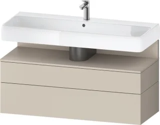 Duravit Qatego Waschtischunterbau wandhängend Taupe Supermatt 1190x470x590 mm - QA4396091830010 QA4396091830010