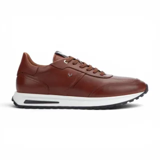 Martinelli Herren braune Ledersneakers Trainer Schnürschuhe – Hanbury