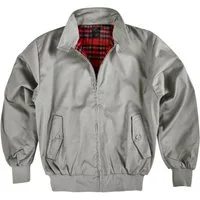 normani Blouson Herren Harrington Jacke Retro Blouson English Style mit kariertem Innenfutter Karofutter