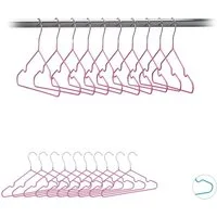 relaxdays Kleiderbügel Kinderkleiderbügel 20er Set, (20-tlg), Pink