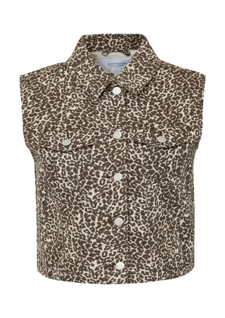 comma - Indoor-Weste beige|mehrfarbig - Gr. - 36