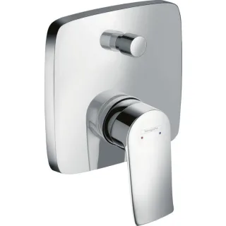hansgrohe Metris Wannen Armatur 31451000 Unterputz Armatur, mit Sicherungskombination,chrom