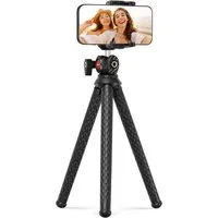 Neewer TP34 Flexibles Stativ mit Fernbedienung, Kamera Handy Stativ Stand Tischstativ (Selfie Stick mit Handy Halter & Action Kamera Adapter für GoPro)