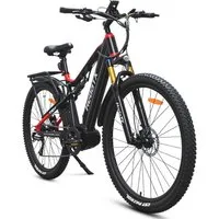 Vankel E-Bike Cityrad TX11 E-Fahrrad 720WH Damen u. Herren Pedelec, 48V 15AH 120 km, Kettenschaltung, Heckmotor, 720 Wh, (Beleuchtungsset mit Batterieladegerät, Batterieschlüssel, Werkzeug), E-MTB E-Bikes 250W Mittelmotor, 120km Reichweite, 27,5"