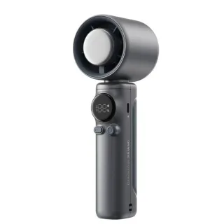 Tevorex Handheld High-speed Small Fan 100-speed Adjustable Wind Turbo Digital Display Ice Cooling Usb Rechargeable Elect