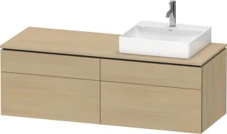 Duravit L-Cube Konsolenwaschtischunterbau wandhängend Mediterrane Eiche Matt 1420x550x482 mm - LC487 LC4870R71710000