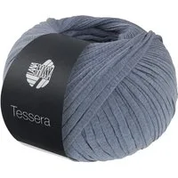 LANA GROSSA TESSERA Häkelwolle, 115 m (Hochwertiges, schmales Baumwoll-Bändchengarn in matter-papierfeiner Optik), 50 g
