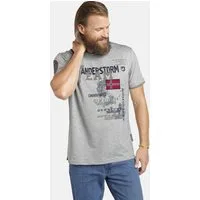 Jan Vanderstorm T-Shirt SÖLVE aus robustem Baumwolljersey
