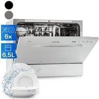 Klarstein Standgeschirrspüler Havasia UV 6 Geschirrspüler freistehend UV 6 Programme 1380W AquaStop 10041823, 7 l, Spülmaschine antibakteriell mit Selbstreinigung 6 Maßgedecke leise