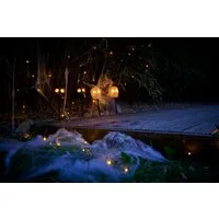 Northpoint LED Dekofigur Halloween Batterie Deko LED Schädellicht mit 2xAA Batterien