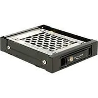 3,5" Wechselrahmen für 1x 2,5" SATA/SAS HDD/SSD schwarz, mit Vibrationsschutz